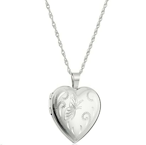 Amazon Jewelry - Sterling Silver Locket necklace